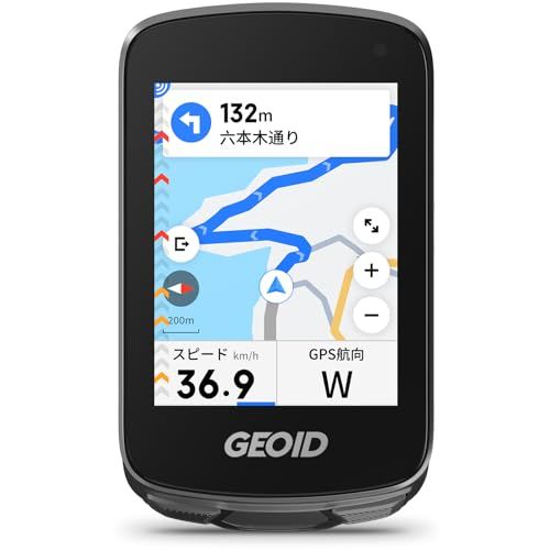 【新品】GEOID CC700 Pro 2.8インチ カラータッチスクリーンGPS 自転車/サイクリングコンピュータ, ルート再設定機能付き地図ナビゲーション, WiFi自動同期, ANT+/Bluetooth, メッセージ通知, IPX7防水, 制限のない屋