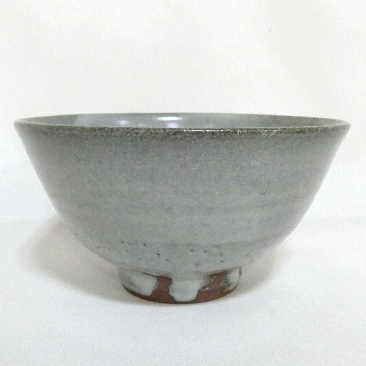 六月の特売品】神楽の窯 奥田康博作 白釉茶碗 茶道具【中古 美品