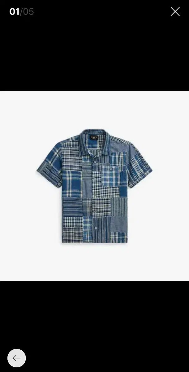RRL インディゴ パッチワーク キャンプ シャツ XL 出品