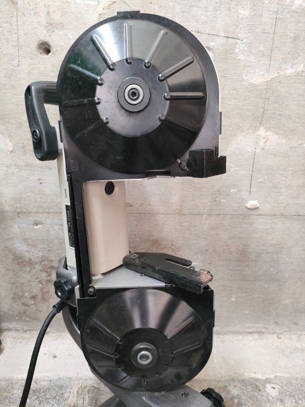 ◎HiKOKI(旧日立工機) ロータリーバンドソー パイプ外径115mm AC100V 軽量アルミベース 保護カバー付 CB12FA2 モータ異音無し、動作確認済み