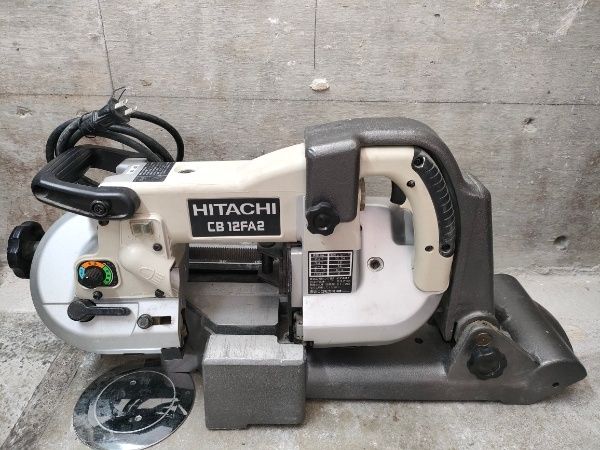 ◎HiKOKI(旧日立工機) ロータリーバンドソー パイプ外径115mm AC100V 軽量アルミベース 保護カバー付 CB12FA2 モータ異音無し、動作確認済み