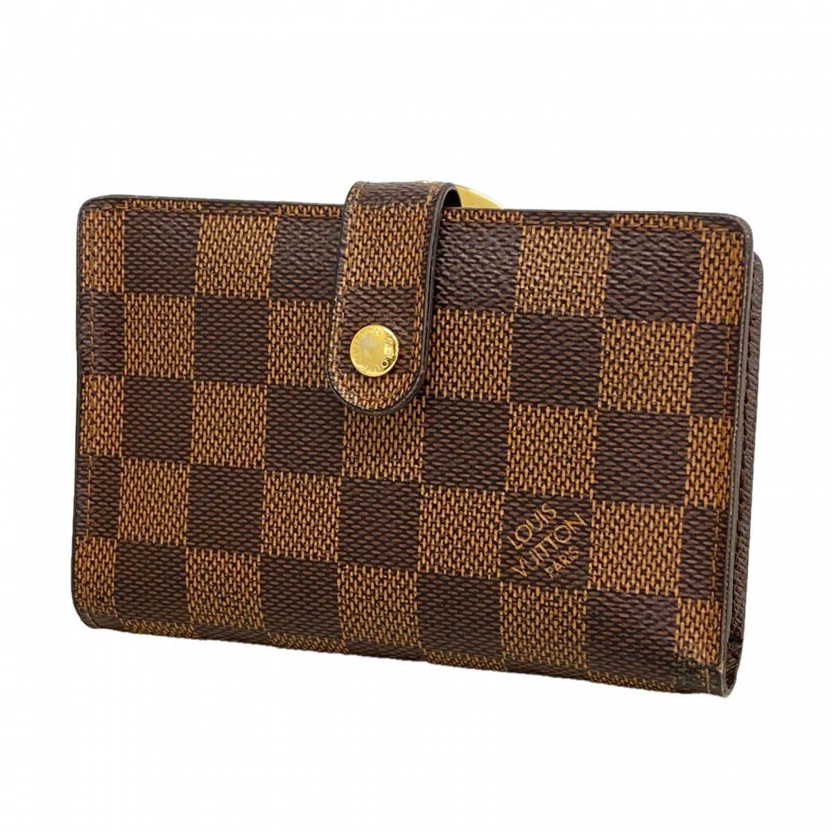【6fa0618】ルイヴィトン 財布 ダミエ ポルトフォイユヴィエノワ N61674 エベヌ【中古】レディース