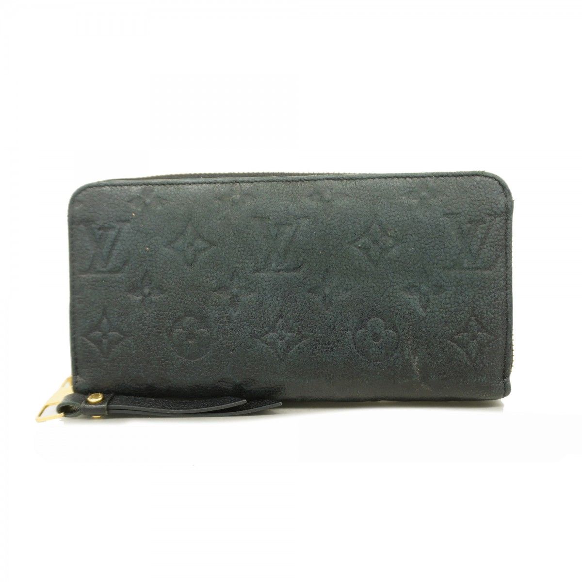 【6fa0758】ルイヴィトン 長財布 モノグラム・アンプラント ジッピーウォレット M61864 ノワール【中古】メンズ レディース ユニセックス