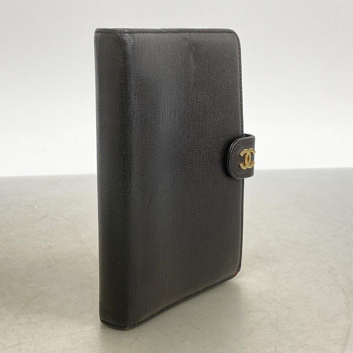 【6fa1251】シャネル 手帳カバー レザー ブラック ゴールド金具【中古】レディース 【6fa1251】シャネル 手帳カバー レザー ブラック ゴールド金具【中古】レディース