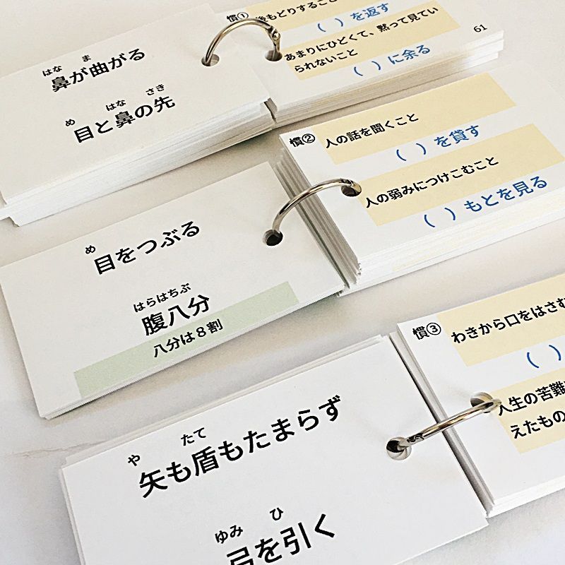 中学受験国語 慣用句の暗記カード SAPIX 言葉ナビ サピックス 単語