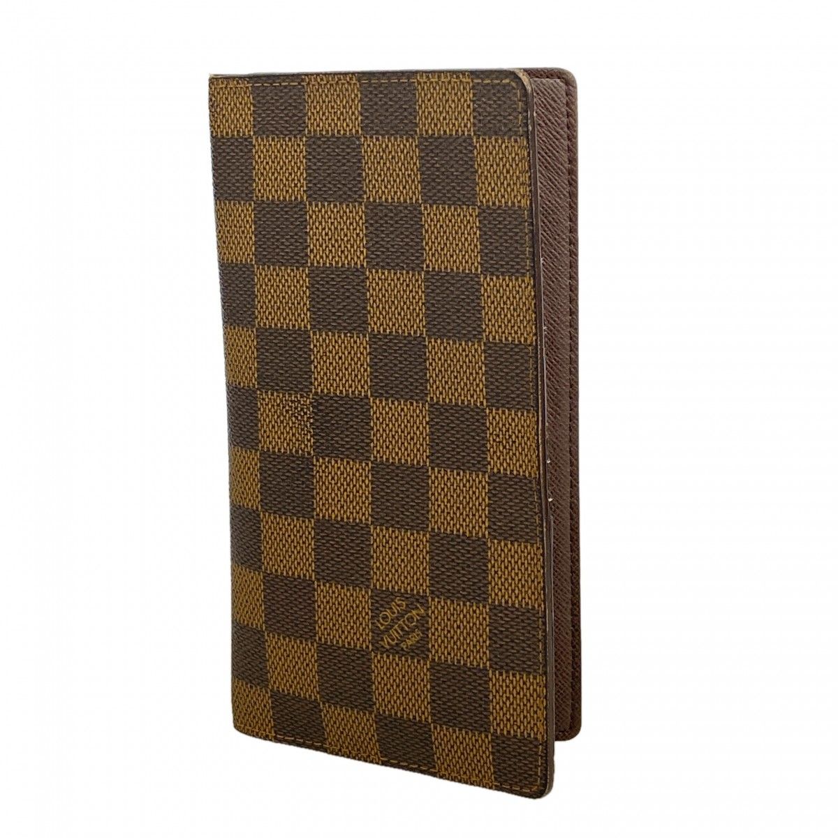 【6fb2411-k】ルイヴィトン 長札入れ ダミエ ポルトバルールカルトクレディ N61823 エベヌ【中古】メンズ