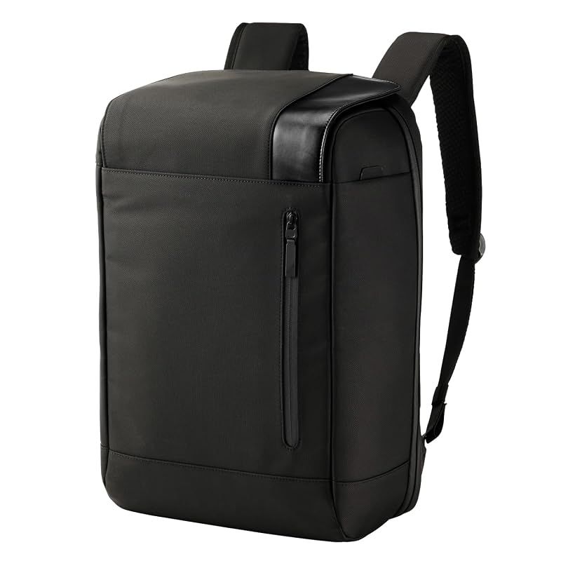 【新品】 エレコム バックパック 防犯バッグ 撥水加工 スキミング防止 大容量 28L ブラック BM-BPSC01LBK