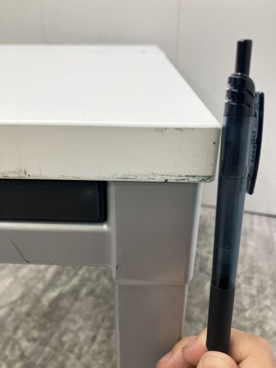 【中古品】コクヨ デルフィシリーズ 1200平デスク+ワゴンセット SDT-DU127PAW ホワイト