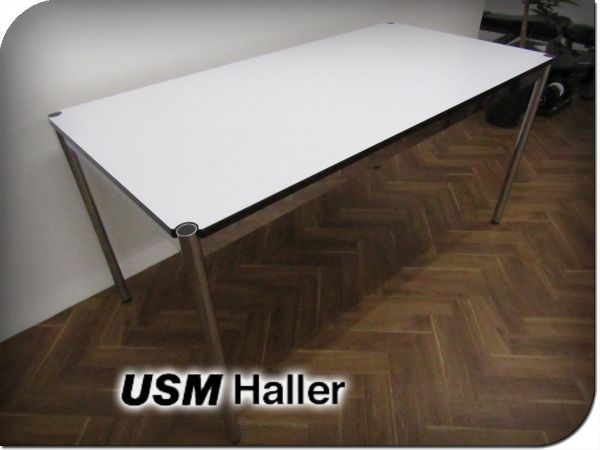 ■展示品■USM Haller■高級■USM Haller/ハラー■パールグレーラミネート■ハラーテーブル■16万■st224k