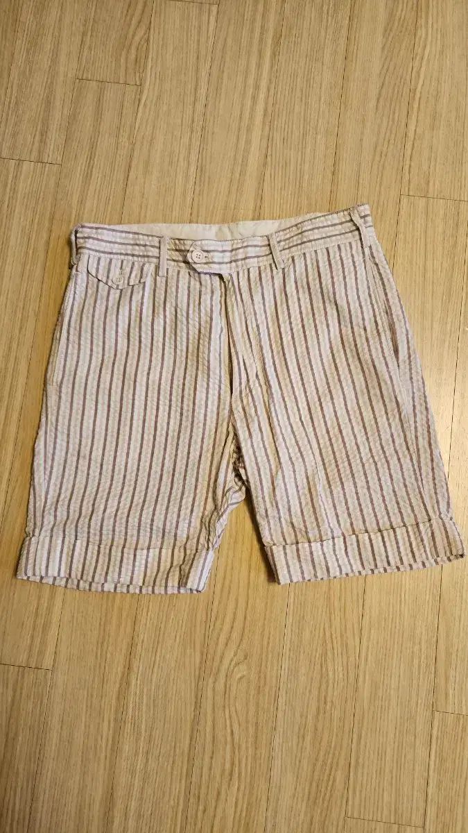Engineered Garments エンジニアードガーメンツ シアサッカー ブラウン ストライプ ショーツ 32サイズ 8,846円