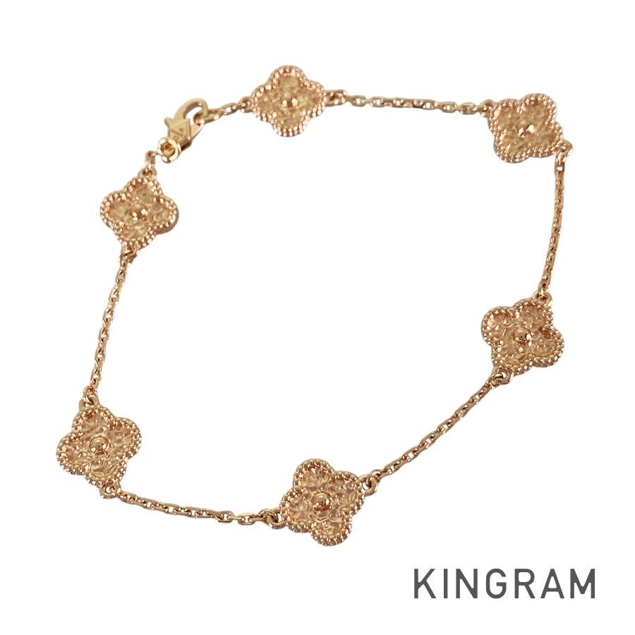 ヴァンクリーフ＆アーペル Van Cleef & Arpels スウィート アルハンブラ 6モチーフ VCARO8DD00 K18PG ブレスレット sss【中古】