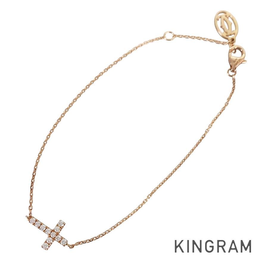 カルティエ Cartier シンボル クロス K18PG ダイヤモンド ブレスレット sss【中古】
