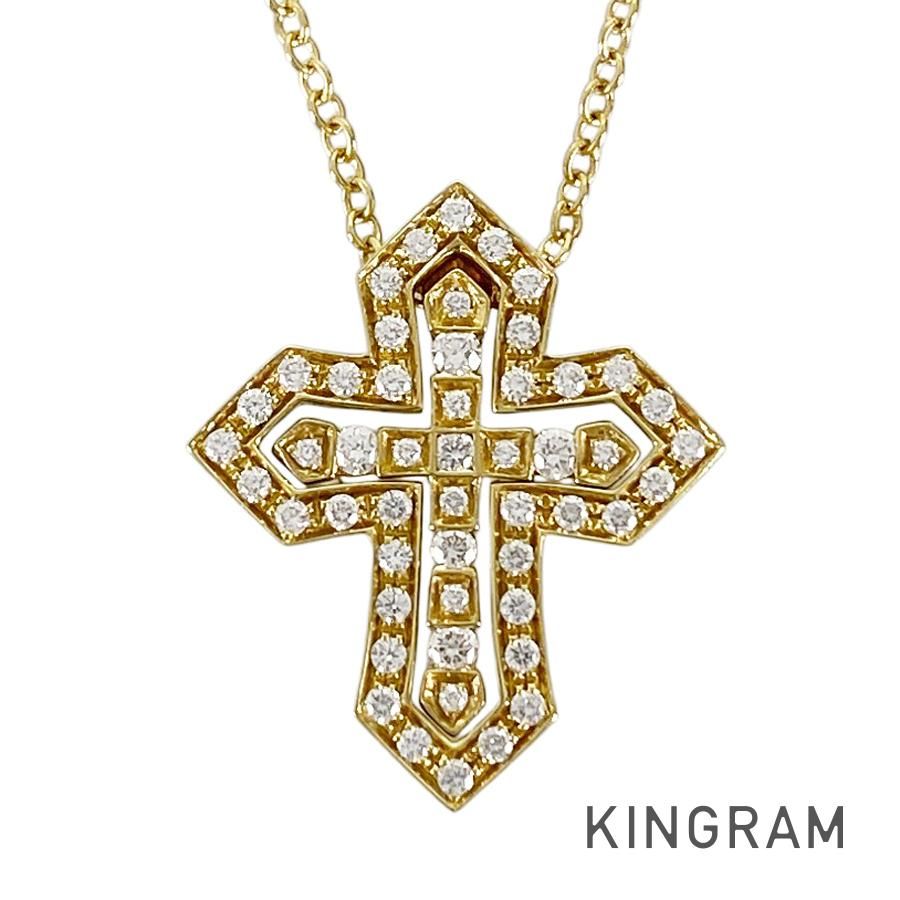 ダミアーニ Damiani ベルエポック クラウン 20089077 K18YG ダイヤモンド ネックレス sss【中古】