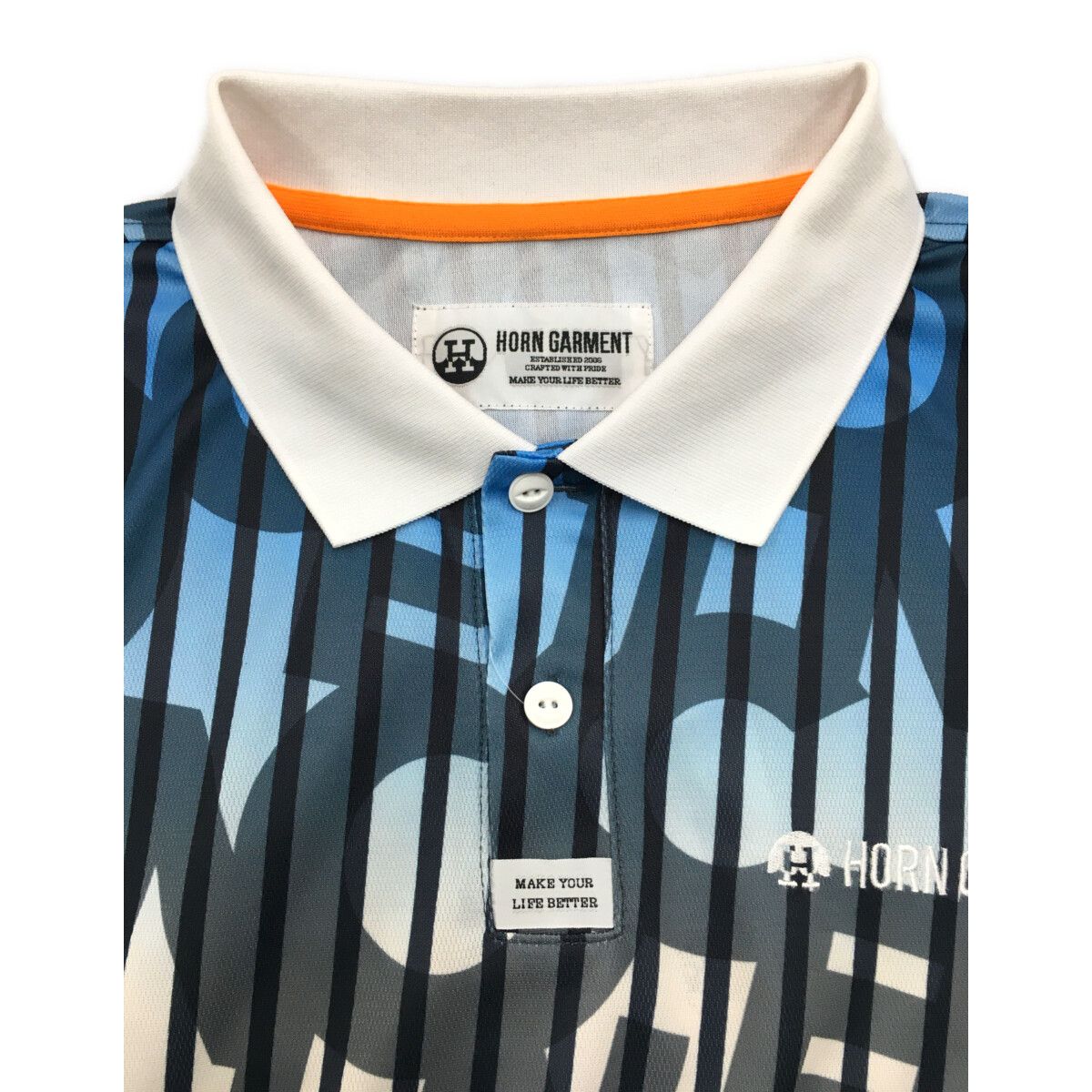 中古 メンズ ホーンガーメント HORN GARMENT 半袖ポロシャツ 48(L) 青
