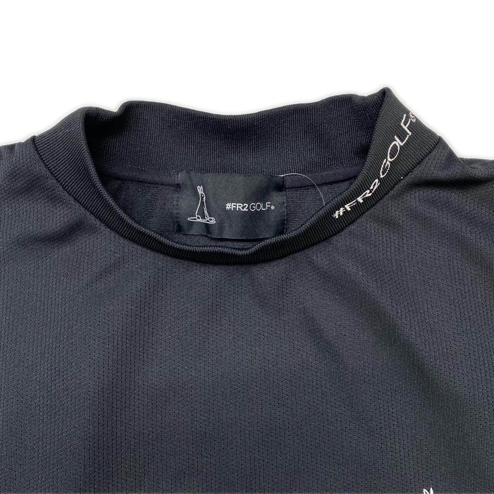 中古 メンズ エフアールツーゴルフ FR2GOLF 半袖シャツ L ブラック 黒
