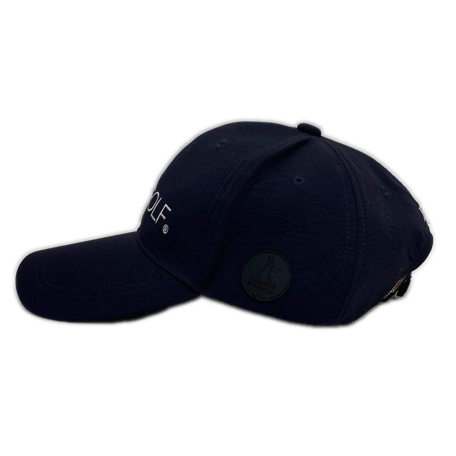 中古 エフアールツーゴルフ FR2GOLF キャップ フリー 紺 ネイビー ロゴ