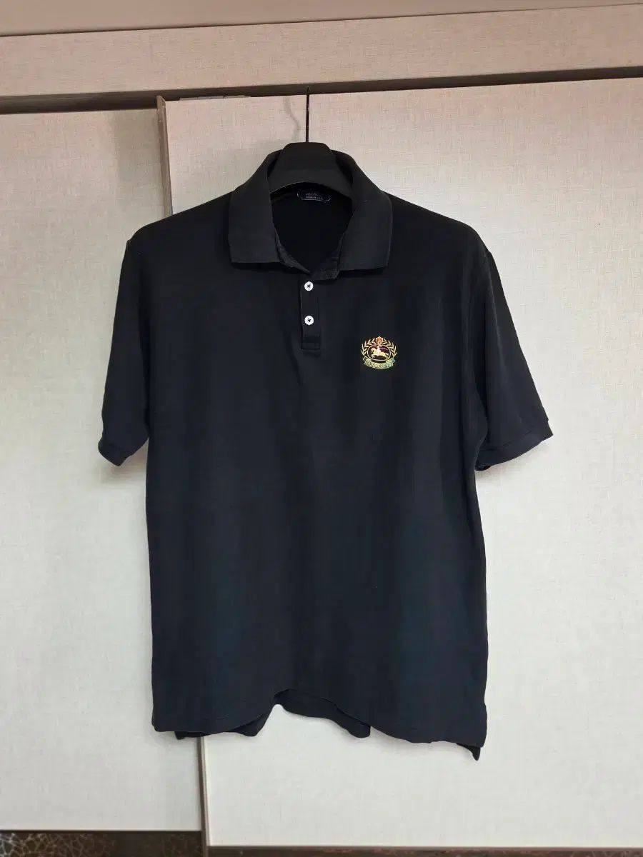 バーバリー ゴルフウェア 半袖 カラーTシャツ ブラック 100 105