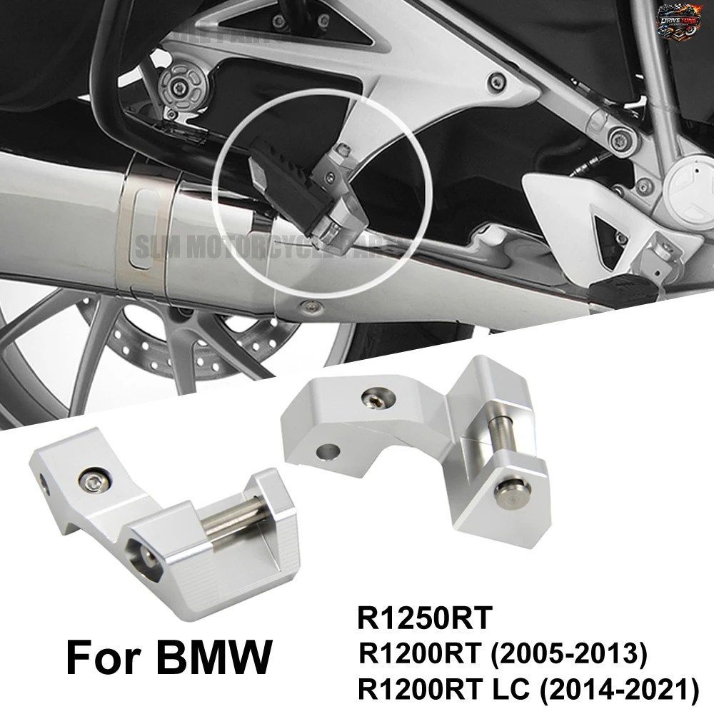 BMW R1250RT R1200RT LC R 1250 RT 2021 - 25 用新型バイク用パッセンジャーフットレスト/フットペグローダウンキット
