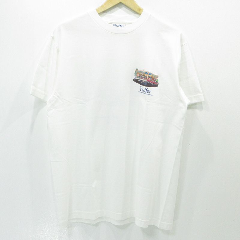【三重本店】 中古 BUFFER | バッファ HUMAN MADE ヒューマンメイド SCENE TEE シーン半袖Tシャツ グラフィックプリント BF31TE045 ホワイト サイズ：3 【103】