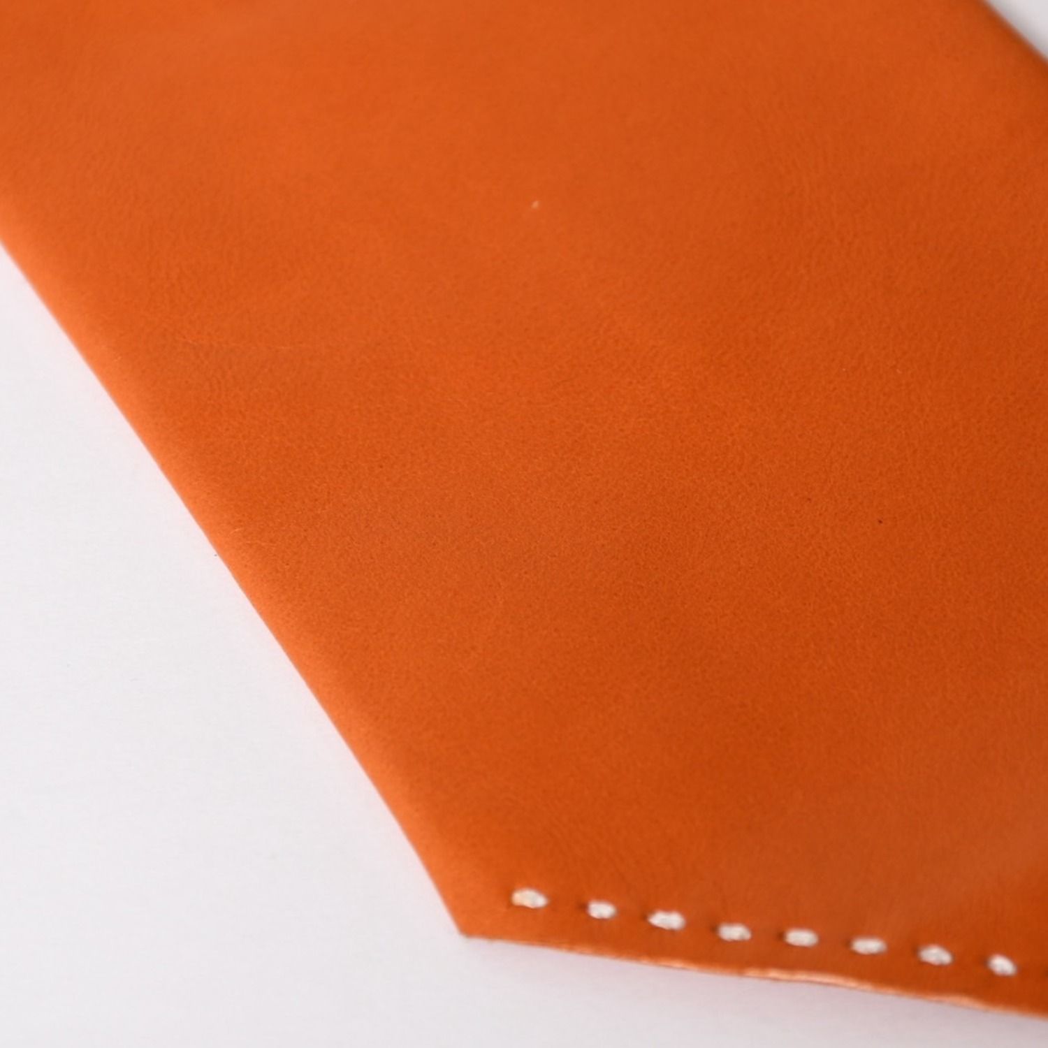 極美品 HERMES エルメス ラムスキン Leather レザー Tie ネクタイ