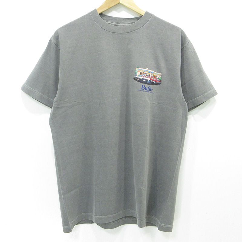 【三重本店】 中古 BUFFER | バッファ HUMAN MADE ヒューマンメイド SCENE TEE シーン半袖Tシャツ グラフィックプリント BF31TE045 グレー サイズ：3 【103】