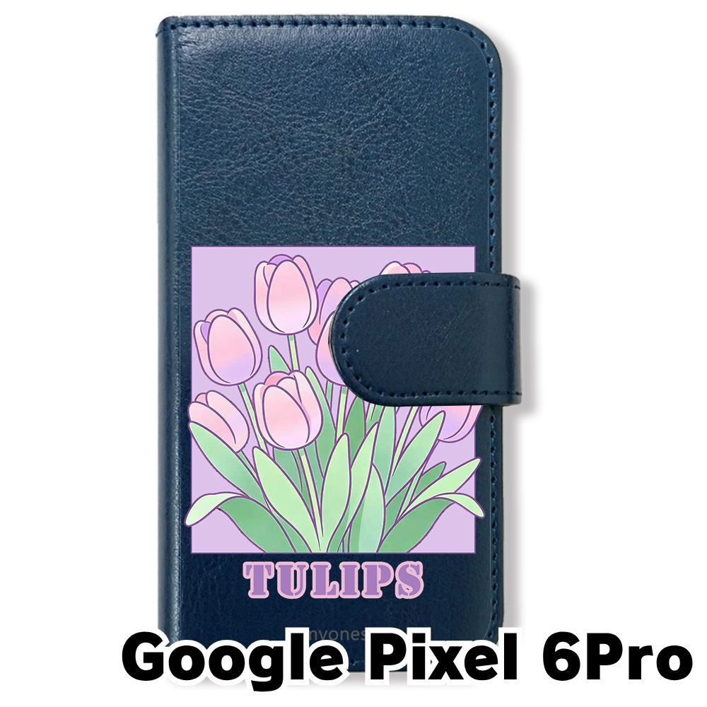 新品未使用】 Google Pixel 6 Pro 手帳型スマホ ケース (色：ネイビー