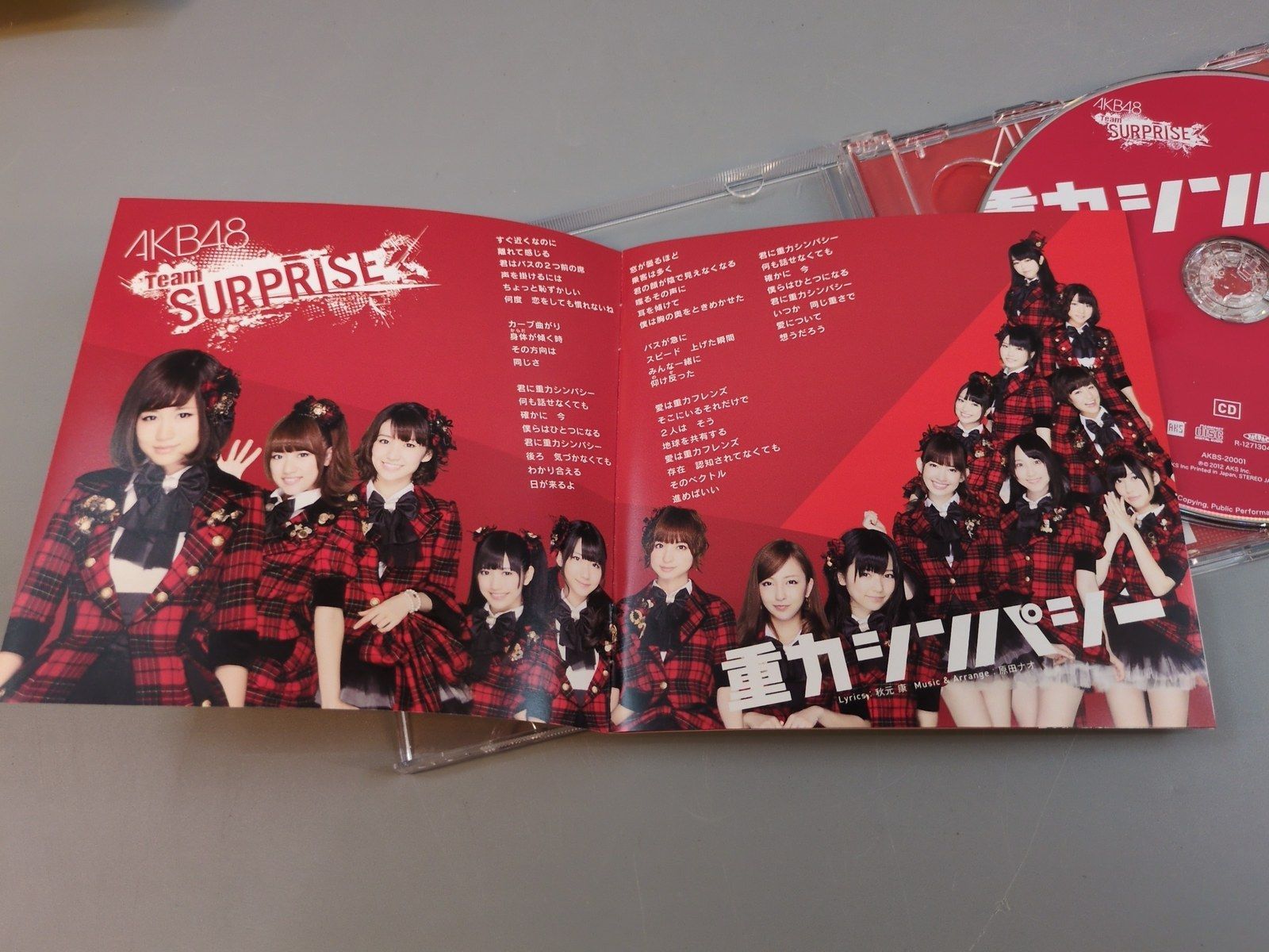 AKB48 Team SURPRISE 重力シンパシー 01 CD+DVD盤 アイドルグループ