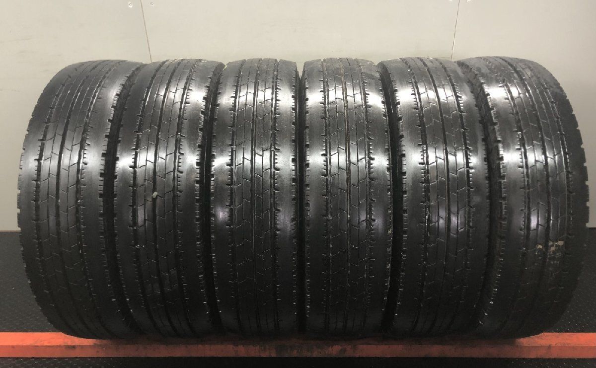 DUNLOP ENASAVE SPLT50 205/70R17.5 115/113L LT 17.5インチ ライトトラック用 夏タイヤ 6本 25年 バリ溝 ダイナ キャンター等　(STF147)