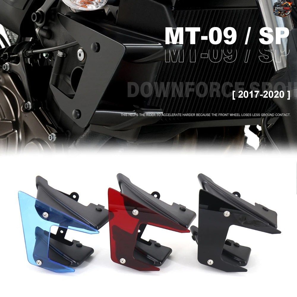 ヤマハ MT-09 MT09 SP サイドダウンフォース ネイキッドスポイラー 固定ウィングレット フェアリングウィング 2017 - 20 用の新しいオート