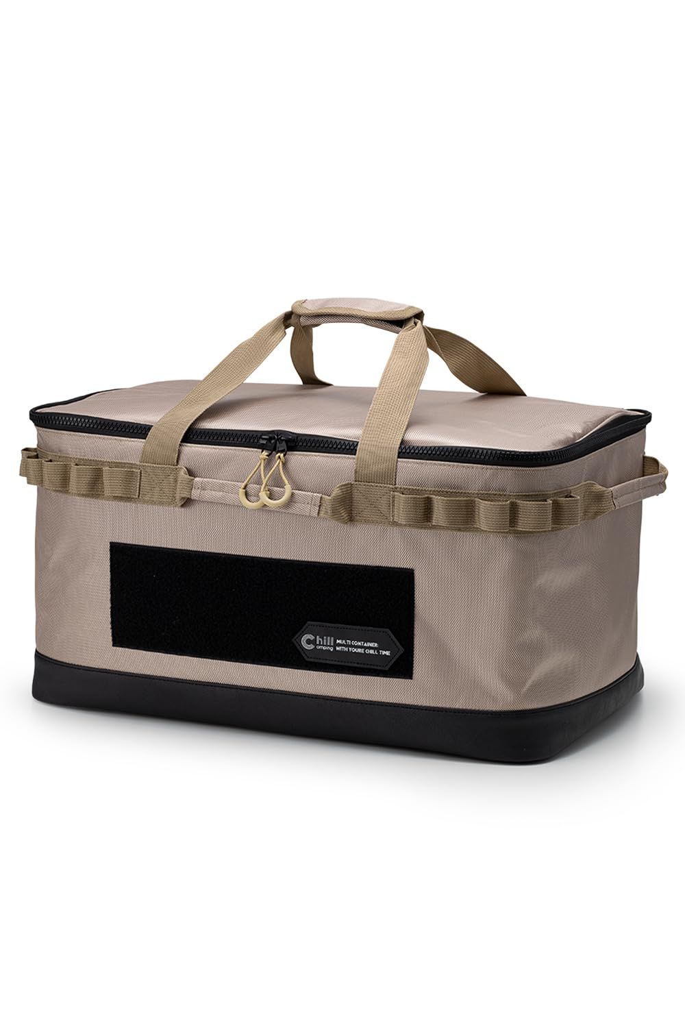 【新品】ChillCamping（チルキャンピング） キャンプ 収納ボックス コンテナボックス ツールボックス アウトドア 大容量 （カーキ, L)