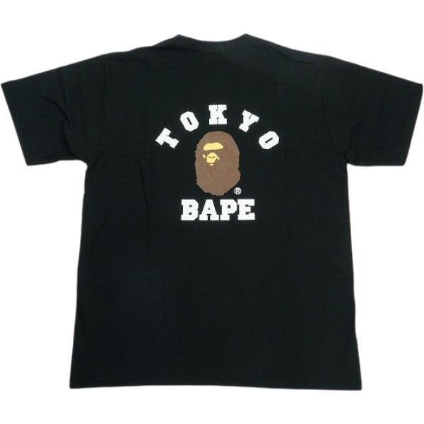 Size【L】 A BATHING APE ア ベイシング エイプ 20SS BAPE CITY TOKYO COLLEGE TEE BLACK Tシャツ 黒 【中古品-非常に良い】 30010751