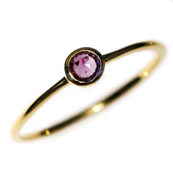 希少 K18YG アレキサンドライト リング 0.090ct - メルカリ