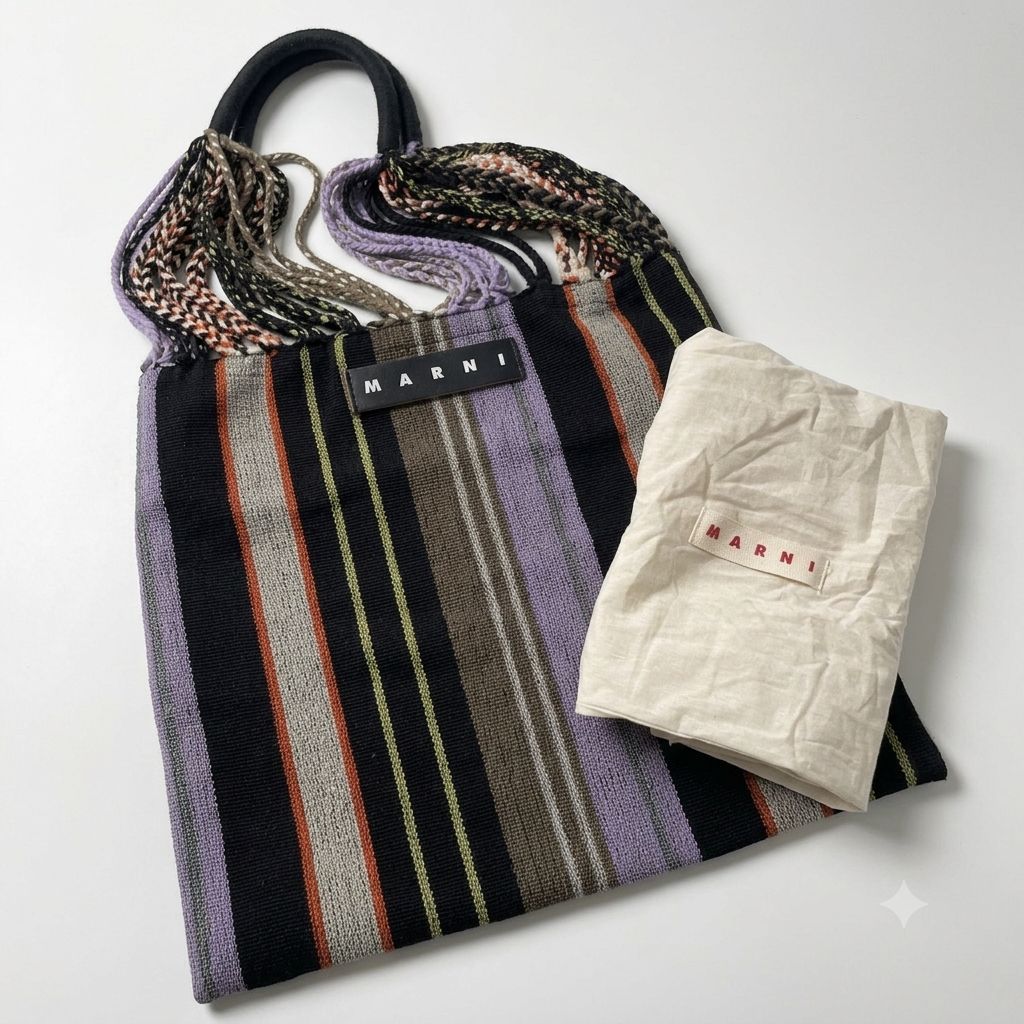 MARNI マルニ マーケット ハンモックバッグ 保存袋付き 梅屋敷店 