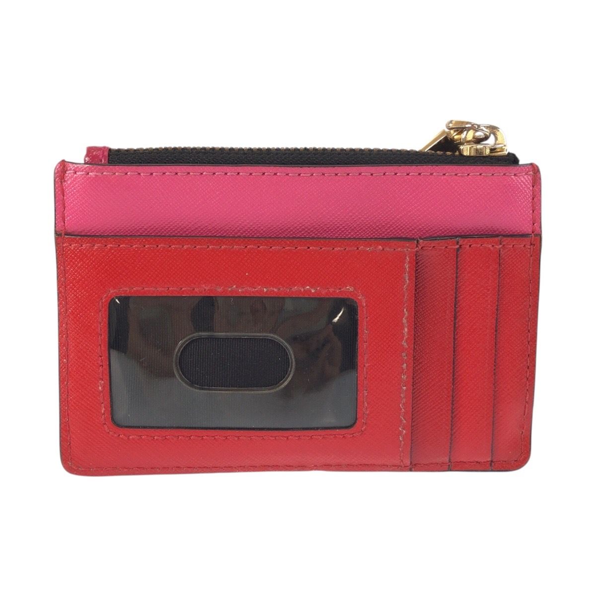 MARC JACOBS マークジェイコブス ピンク レッド ゴールド金具 レザー 