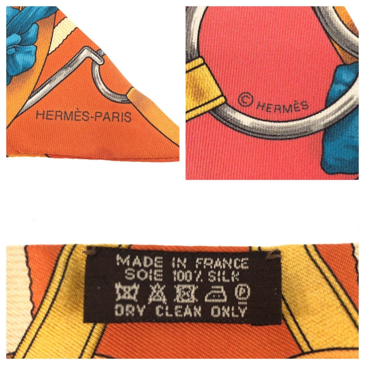 美品 HERMES エルメス ツイリー GRAND MANEGE 大調教術 ピンク マルチ
