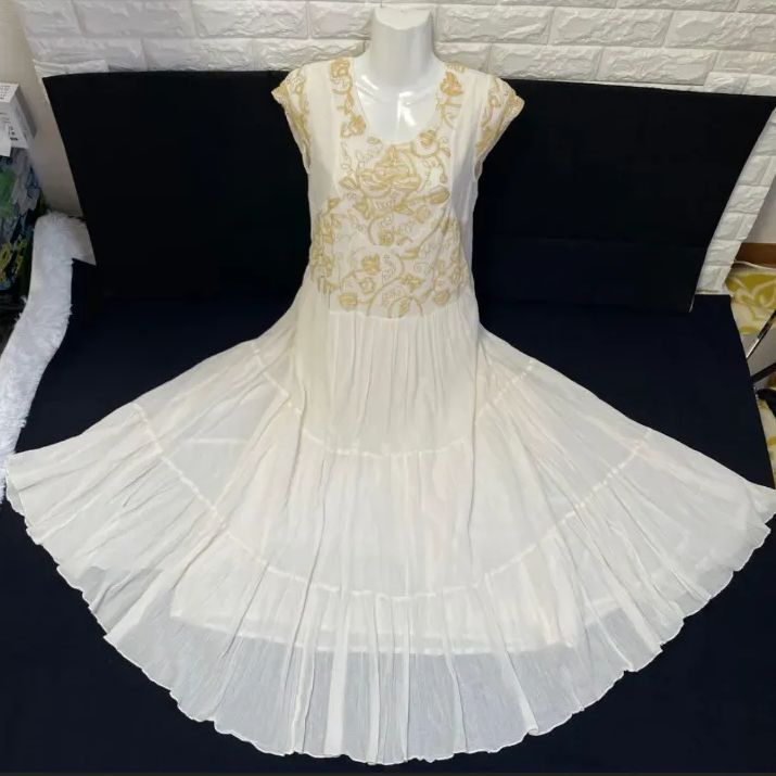 Mesdemoiselles/メドモワゼル、サマードレス、マキシ丈ワンピース、ゆったりめ、36サイズ