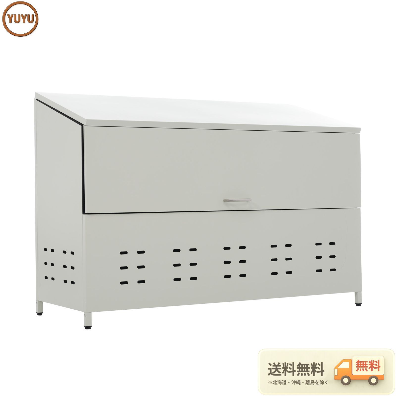 ゴミ箱 屋外 収納庫 大容量 308L 自立できる蓋 通気性抜群 頑丈 大型 安定 簡単組立 ゴミ荒らし防止 カラスよけ 大型 野良猫よけ 大きい ふた付き ゴミステーション ゴミボックス ゴミ収納 ゴミ保管 ゴミ収集