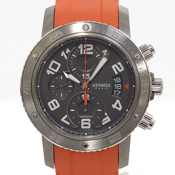 エルメス HERMES メンズ腕時計 エルメス クリッパー ダイバー クロノグラフ CP2.941 自動巻き【中古】