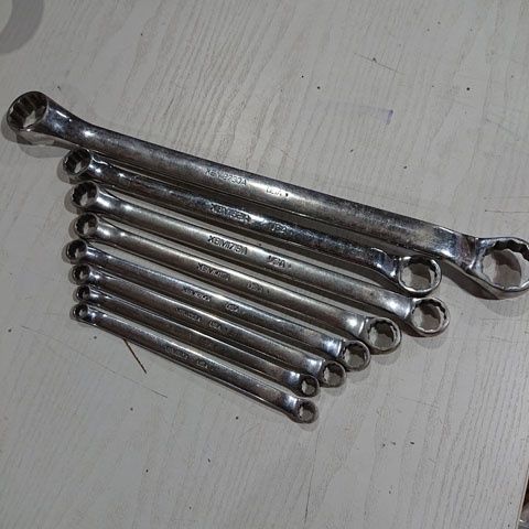 Snap-on　スナップオン　XBM810A-1821A、2730A　メガネレンチ　8本セット※810A重複注意