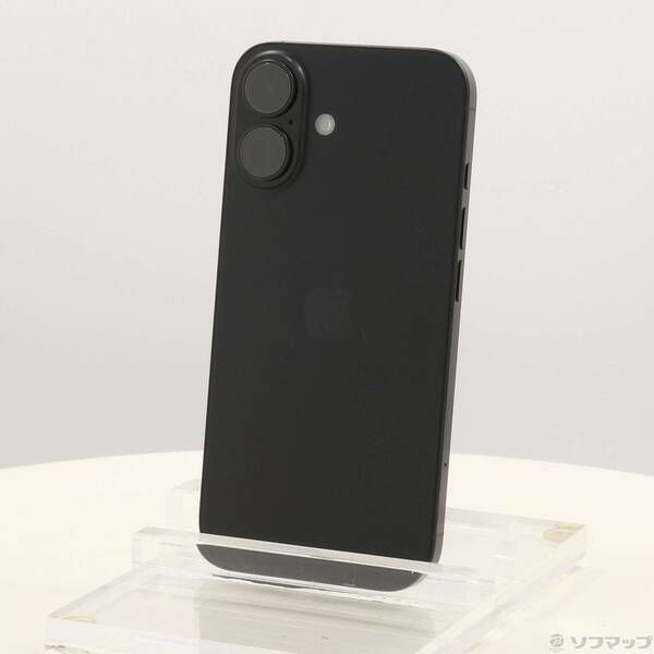 ソフマップ 〔中古品〕 iPhone16 128GB ブラック MYDQ3J／A SIMフリー【262】