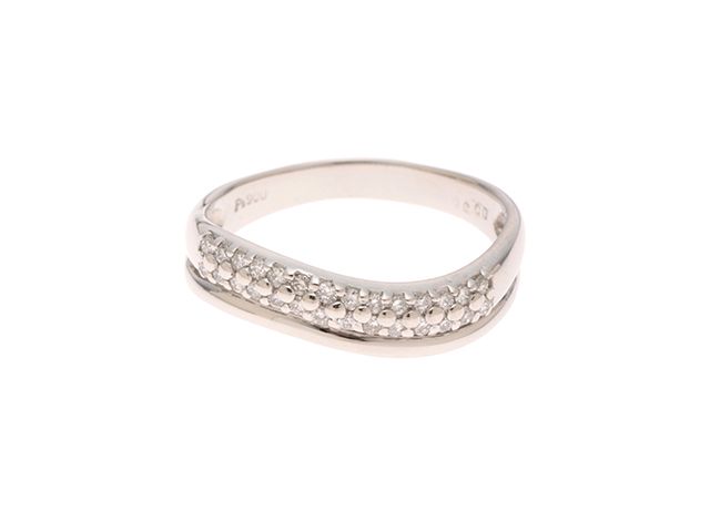 JEWELRY ジュエリー ノンブランド リング 15号 プラチナ900 ダイヤモンド0.30ct 約4.5g レディース【中古】472