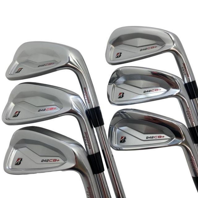 【中古】 ブリヂストン BRIDGESTONE 242CB+ 6S アイアンセット IR 純正特注シャフト (フレックスS) メンズ 男性用 右利き 右用 Cランク ゴルフクラブ