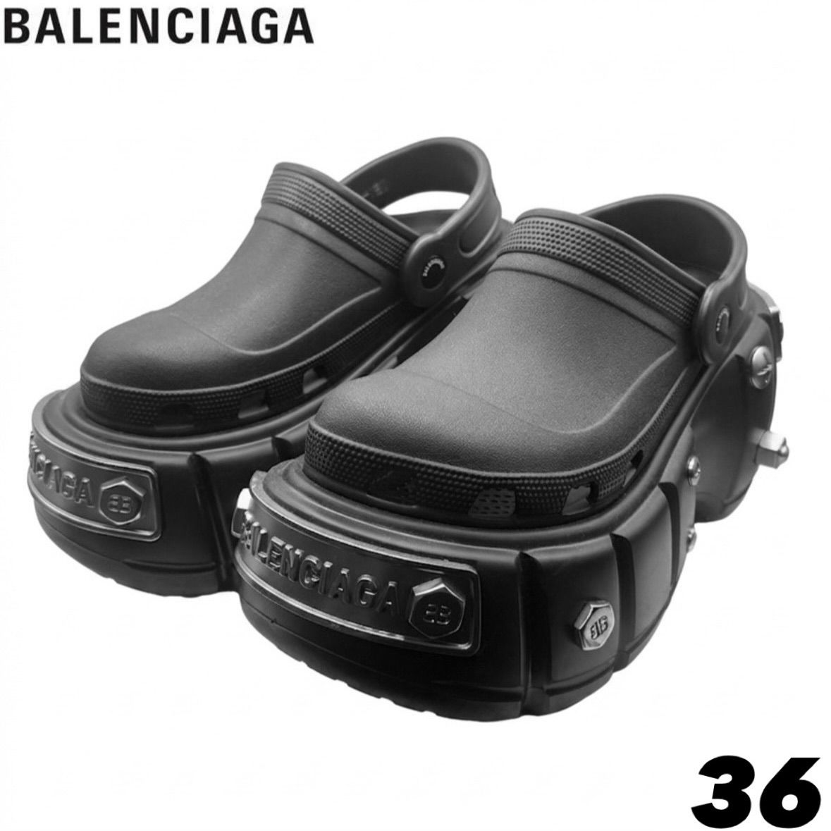 BALENCIAGA バレンシアガ Crocs クロックス コラボ Hardcrocs Sandal ハードクロックス サンダル 厚底 36