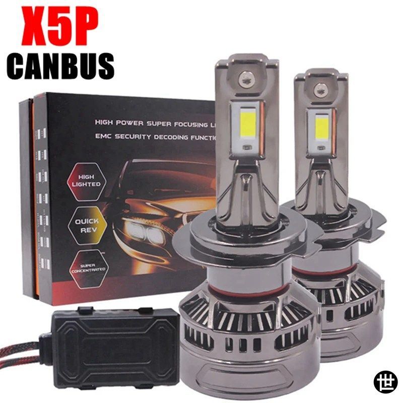 X5P 120W 8000LM H7 LEDヘッドライト CSP H1 H8 H7 H11 9005 HB3 9012 H4 CANBUS H7LEDフォグヘッドライトバルブ 12V 24V