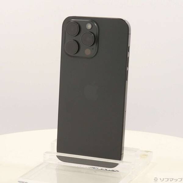 ソフマップ 〔中古品〕 iPhone15 Pro Max 512GB ブラックチタニウム MU6U3J／A SIMフリー【198】