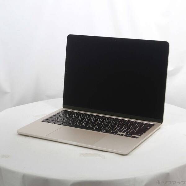 ソフマップ 〔中古品〕 MacBook Air 13.6-inch Mid-2022 MLY13J／A Apple M2 8コアCPU_8コアGPU 8GB SSD256GB スターライト 〔26.3 Tahoe〕【198】