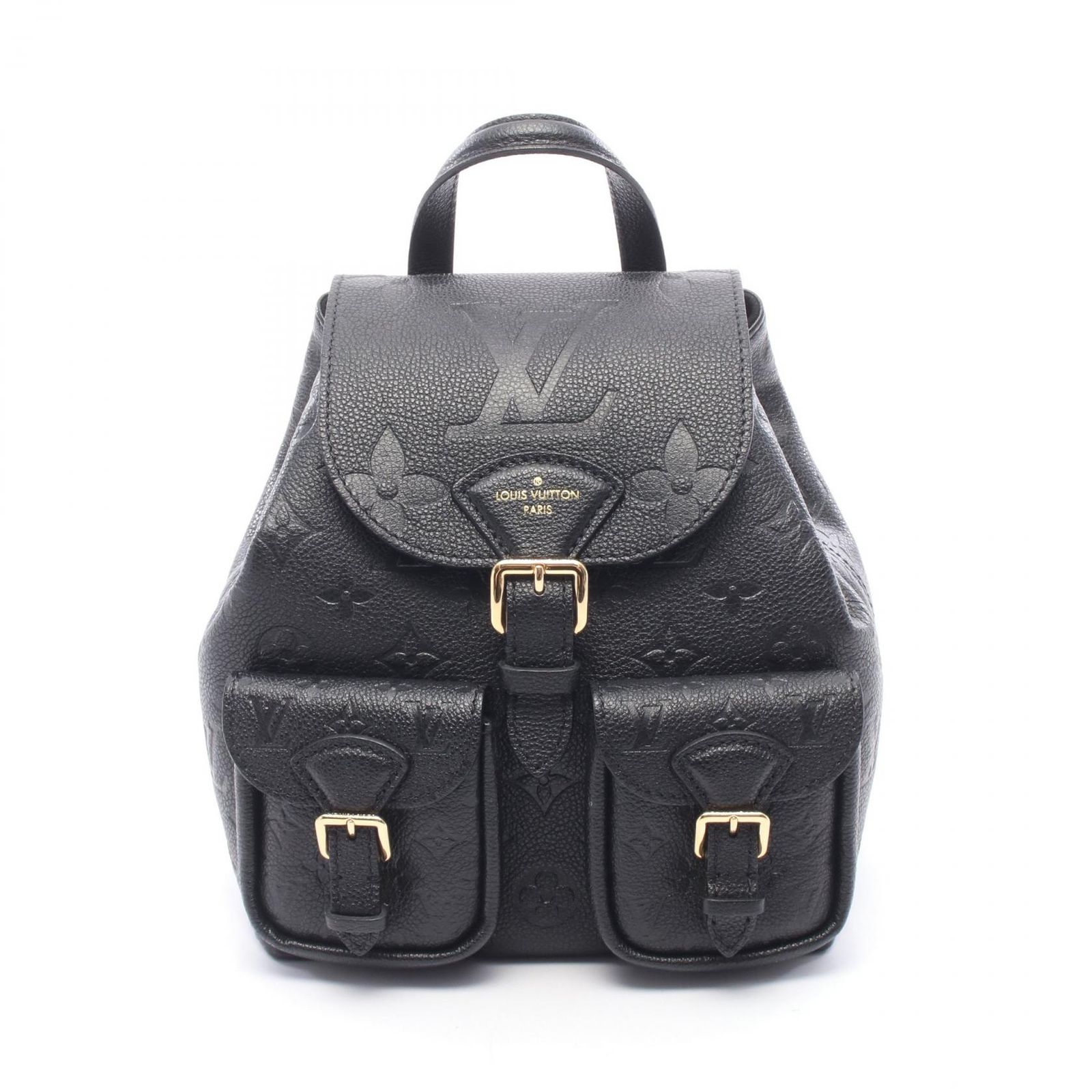 ルイ・ヴィトン LOUIS VUITTON リュックサック バックパック バックアップ モノグラムアンプラント ノワール M47072 ノワール レザー バックアップ レディース Used A