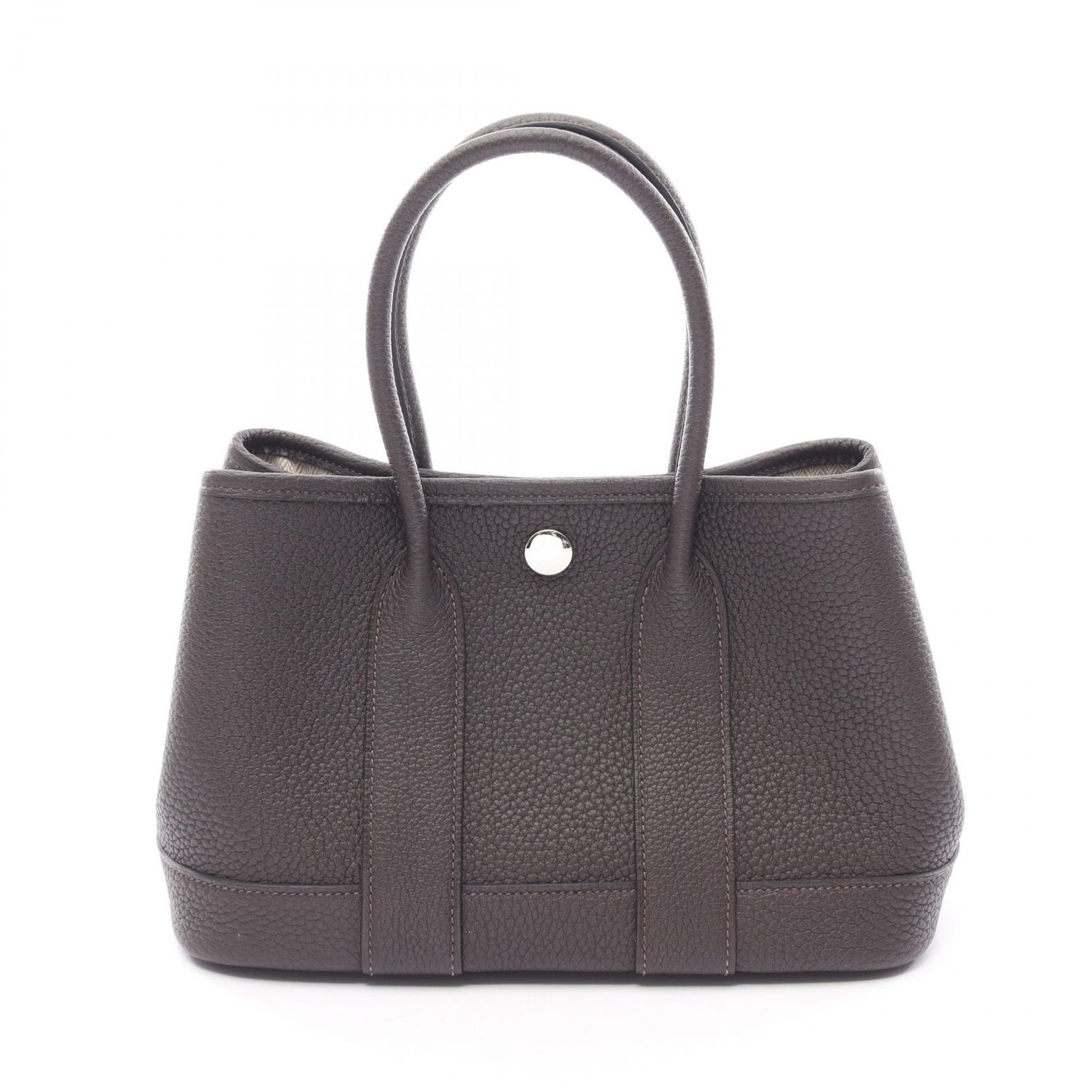エルメス HERMES ハンドバッグ ネオガーデン23 エベンヌ レザー ネオ・ガーデン23 エベンヌ レディース Used A
