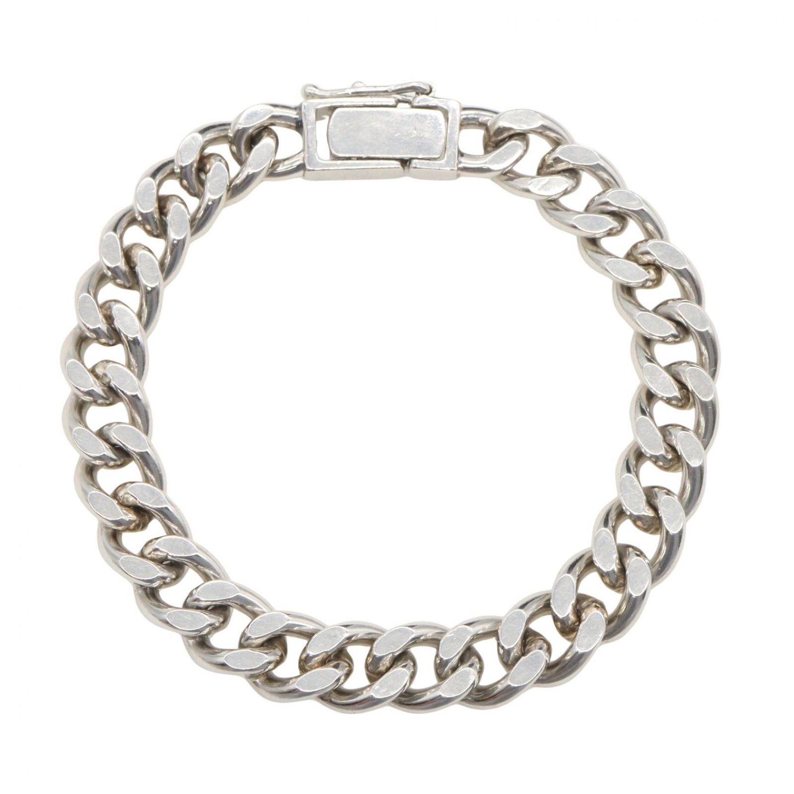 ジュエリー JEWELRY ブレスレット 2メンSキヘイブレスレット 2メンS 62.3g 腕回り16.5㎝ Pt850プラチナ キヘイブレスレット メンズ Used B