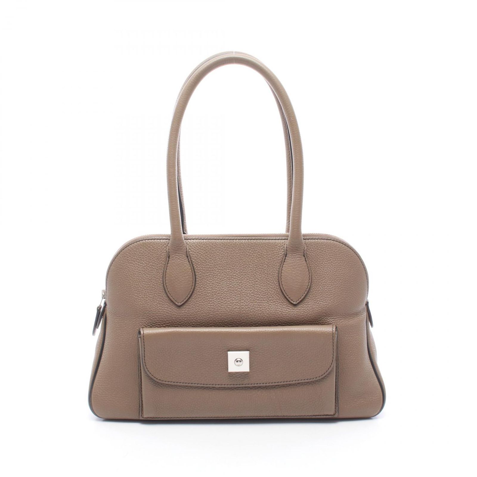 エルメス HERMES ショルダーバッグ カラバス35 エトゥープ レザー カラバス35 エトゥープ レディース Used A